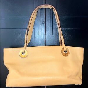 Lalique Tan Leather Shoulder Bag